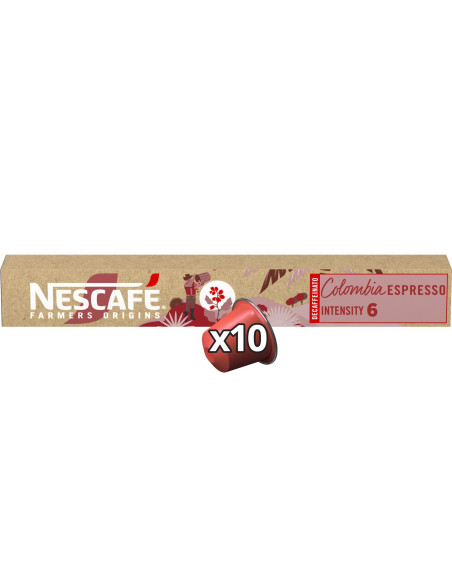 Nescafé Farmers Origins Colombia n°6 Décaffeinato -  Nespresso compatible  - 10 capsules