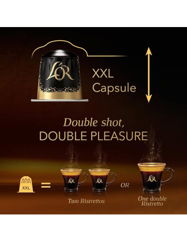 L’Or Barista Double Ristretto n°11 - 10 capsules XXL alu