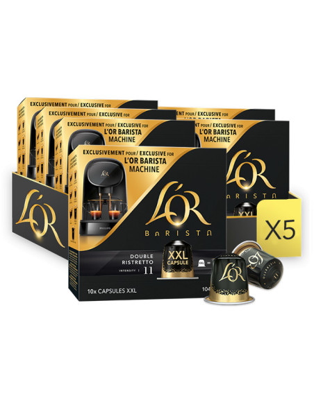 L’Or Barista Double Ristretto n°11 - Multipack 50 capsules XXL alu