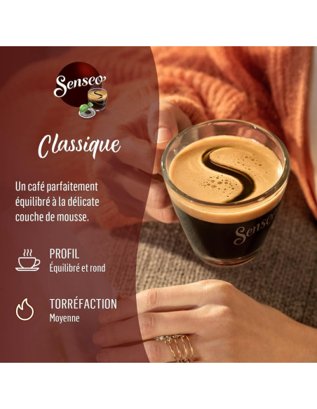 Senseo Classique (Format familial) - 54 dosettes - Café Dosette