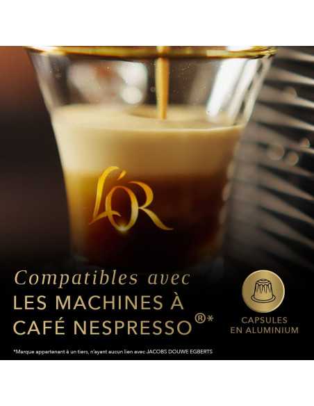 L'Or Decaffeinato N°6 compatible Nespresso® - 10 capsules - Café