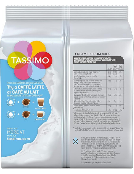 Tassimo -Spécialité laitière - 16 dosettes - Café Dosette