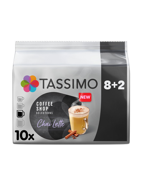 Tassimo Chai Latte Coffee Shop  - 8 +2 dosettes - Café Dosette