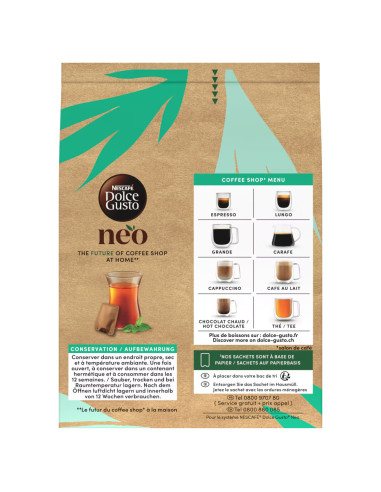 Nescafé Dolce Gusto NEO Marrakech Tea - 12 dosettes - Café Dosette