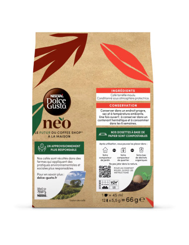 Nescafé Dolce Gusto NEO Espresso Intense n°8 - 12 dosettes
