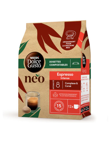 Nescafé Dolce Gusto NEO Espresso Intense n°8 - 12 dosettes