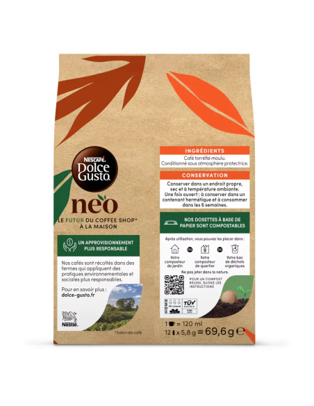 Nescafé Dolce Gusto NEO Lungo n°6 - 12 dosettes