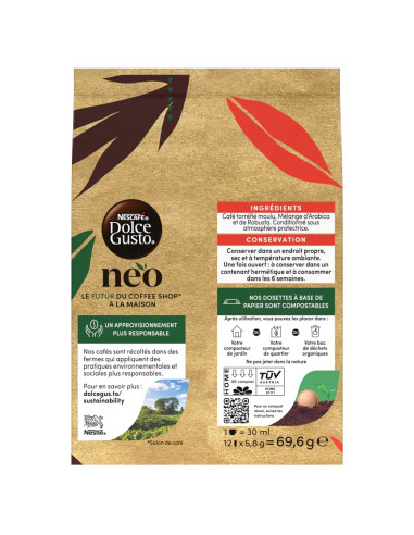 Nescafé Dolce Gusto NEO Espresso Barista n°9 - 12 dosettes