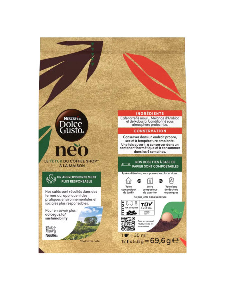 Nescafé Dolce Gusto NEO Espresso Barista n°9 - 12 dosettes