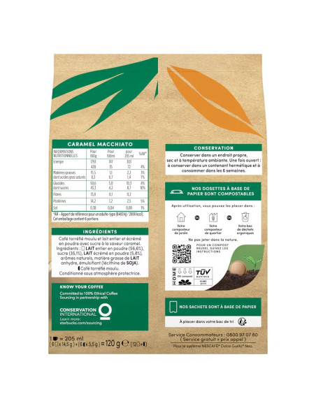 Nescafé Dolce Gusto NEO Starbucks® Caramel Macchiato - 6 dosettes