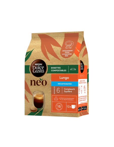 Nescafé Dolce Gusto NEO Lungo Decaffeinato - 12 dosettes