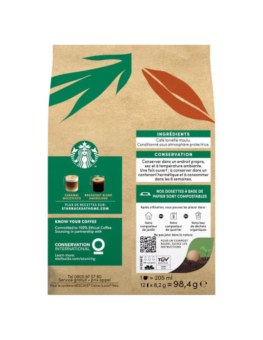 Nescafé Dolce Gusto NEO Starbucks Breakfast Blend Americano - 12 dosettes
