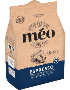 Café en grains Méo n°9. Espresso corsé, arômes puissants et corps intense. 2