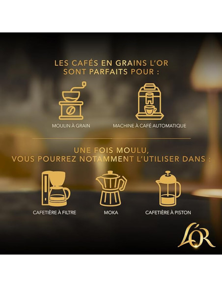 L’OR Terres d’Amazonie Café en Grains - 500 g