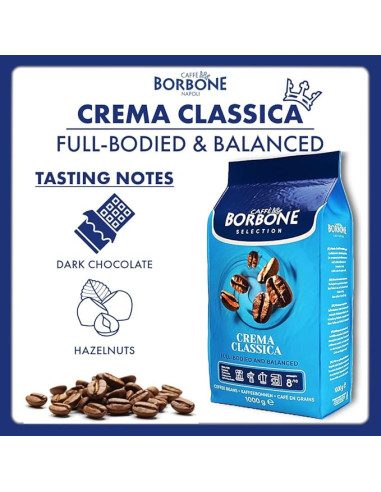 Café en grains Borbone Crema Classica - 1kg