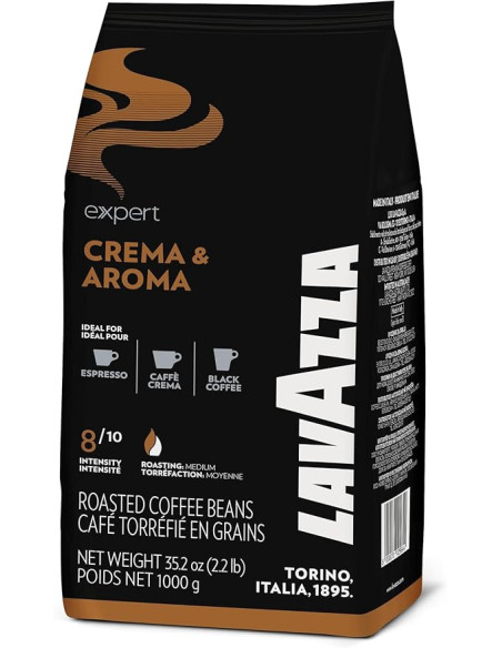 Café en grains Lavazza Crema & Aroma - 6x1kg - Café Dosette