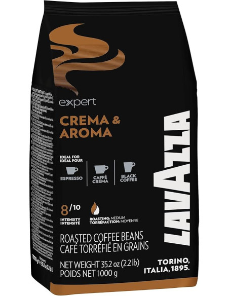 Café en grains Lavazza Crema & Aroma - 12x1kg - Café Dosette