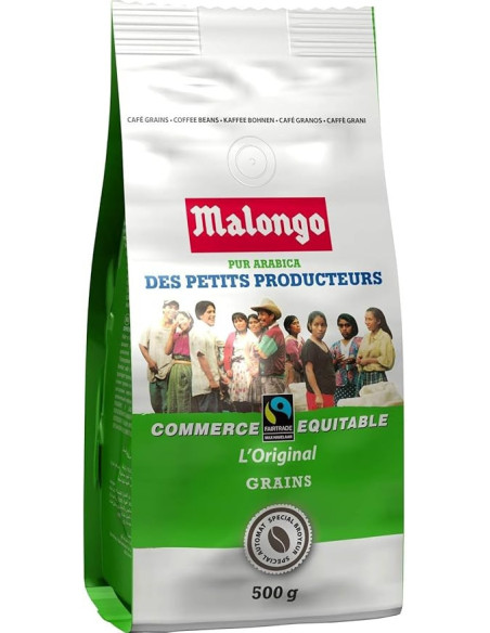 Café en grains Malongo Petits Producteurs 100% Arabica - 500g