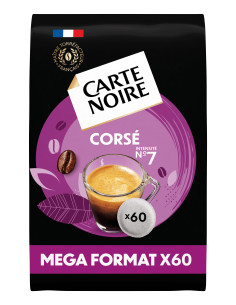 Senseo® CARTE NOIRE - Corsé N°7 - 60 dosettes - Dosettes Senseo® - Carte Noire