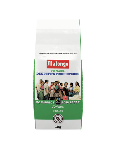 Café en grains Malongo Petits Producteurs 100% Arabica - 1kg