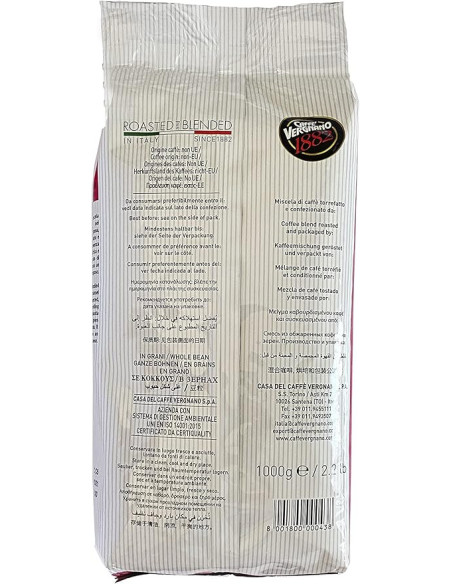Café en grains Vergnano Intenso - 12x1kg - Café Dosette