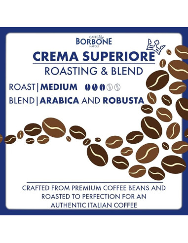 Café en grains Borbone Crema Superior - 12x1kg