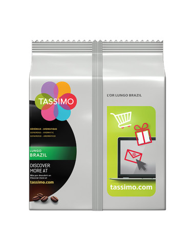 Tassimo Lungo Brazil - 16 dosettes - Café Dosette