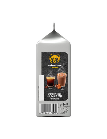 Tassimo Columbus Latte Macchiato Pack 5 x 8 dosettes (40 boissons) | Café au lait XL