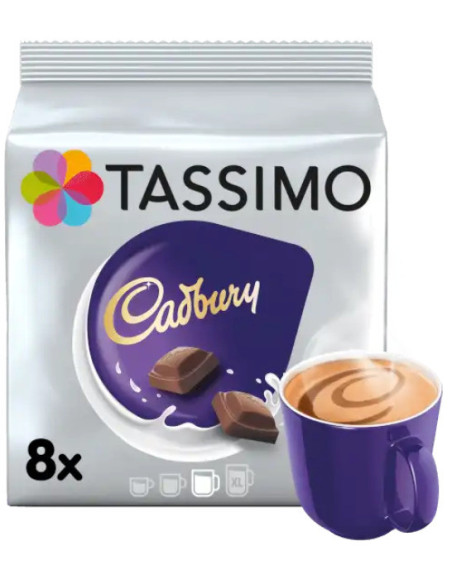 Tassimo Cadbury Hot Chocolate - 8 dosettes - Café Dosette