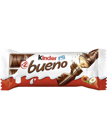 KINDER BUENO 43G - Carton de 30 barres chocolatées