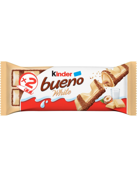 KINDER BUENO WHITE - Carton de 30 barres chocolatées