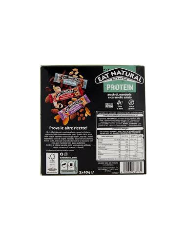 Eat Natural Caramel Protéine x12 - Barre snacking vending