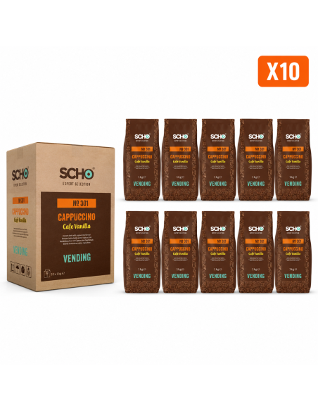 SCHO® Cappuccino Café Vanille – Carton de 10 kg - Distribution automatique