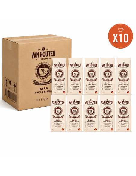 VAN HOUTEN® Chocolat Chaud VH Sélection Cacao 16% - Carton 10 Kgs - Chocolat chaud