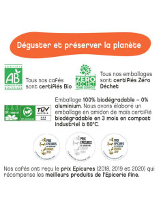 Senseo®  Terramoka Adèle – Café Bio 100 % Arabica Brésil & Mexique - 16 dosettes Senseo 2