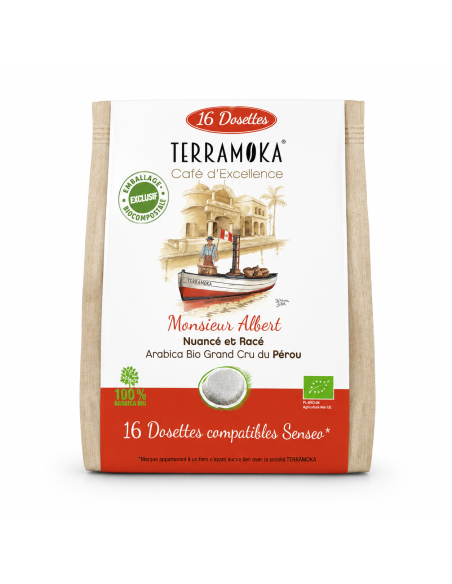 cafe-bio-16-dosettes-compatibles-senseo-perou-mr-albert