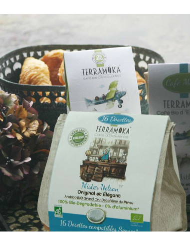 Mister Nelson Terramoka – Déca bio Pérou Senseo - 16 dosettes