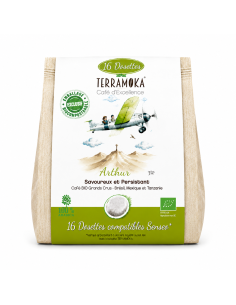 Terramoka cafe-bio-16-dosettes-compatibles-senseo-bresil-mexique-tanzanie-arthur