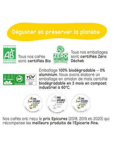 Terramoka Oscar – Café bio Éthiopie Senseo - 160 dosettes