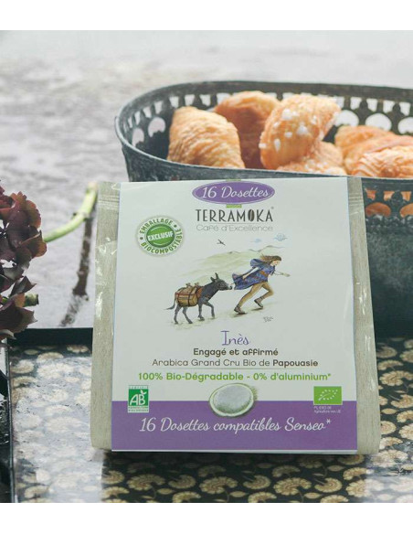 Inès Terramoka – Café bio Papouasie Senseo - 160 dosettes