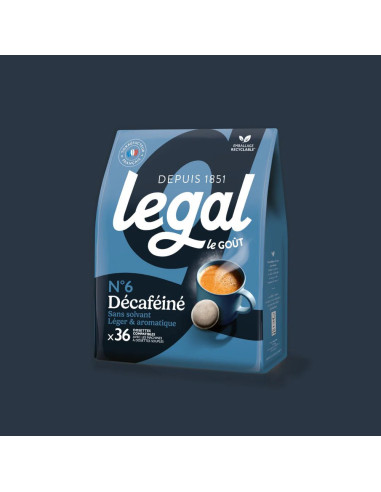 Café Legal Classique – 36 Dosettes compatibles Senseo