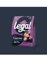 Café Legal Espresso – 36 Dosettes compatibles Senseo