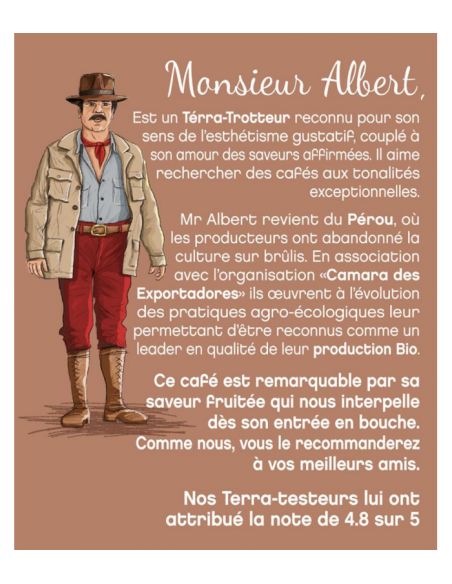 Terramoka Mr Albert – Grains bio 1 kg – Pérou