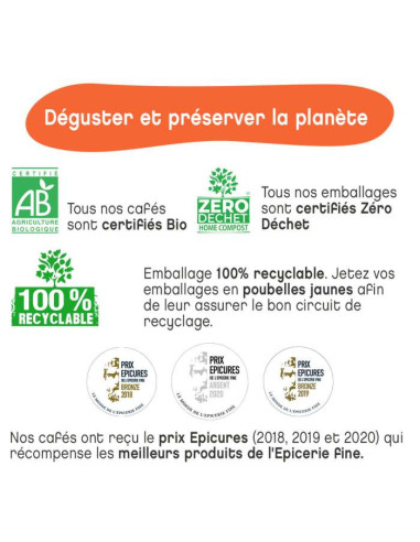 Mlle Adèle Terramoka – Moulu bio 250 g – Brésil & Mexique