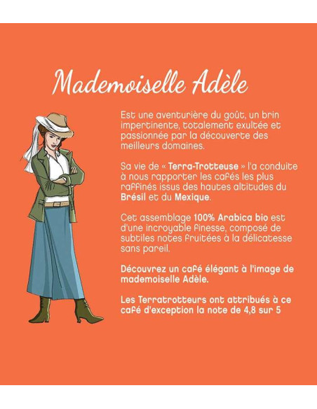 Mlle Adèle Terramoka – Moulu bio 250 g – Brésil & Mexique