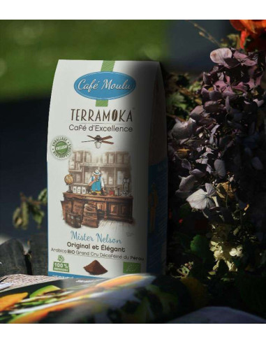 Mr Nelson Terramoka – Moulu bio 250 g – Pérou déca