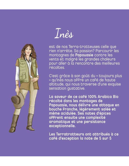Terramoka Inès – Café bio moulu 250 g – Papouasie