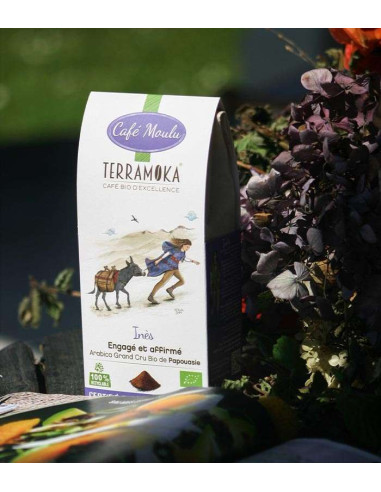 Terramoka Inès – Café bio moulu 250 g – Papouasie