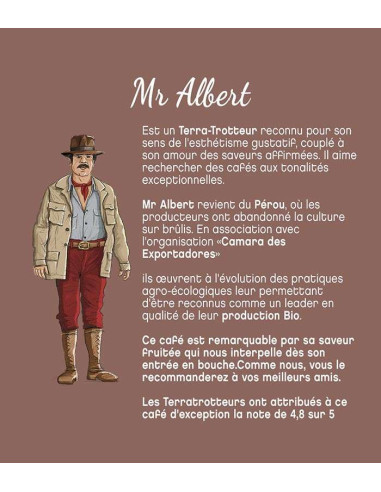 Mr Albert Terramoka – Moulu bio 250 g – Pérou