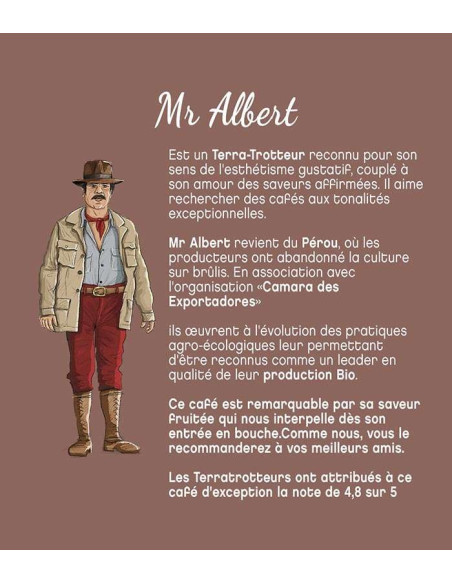Mr Albert Terramoka – Moulu bio 250 g – Pérou